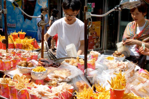 Seoul stalletje met Koreaanse lekkernij