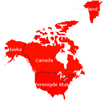 Kaart Noord Amerika